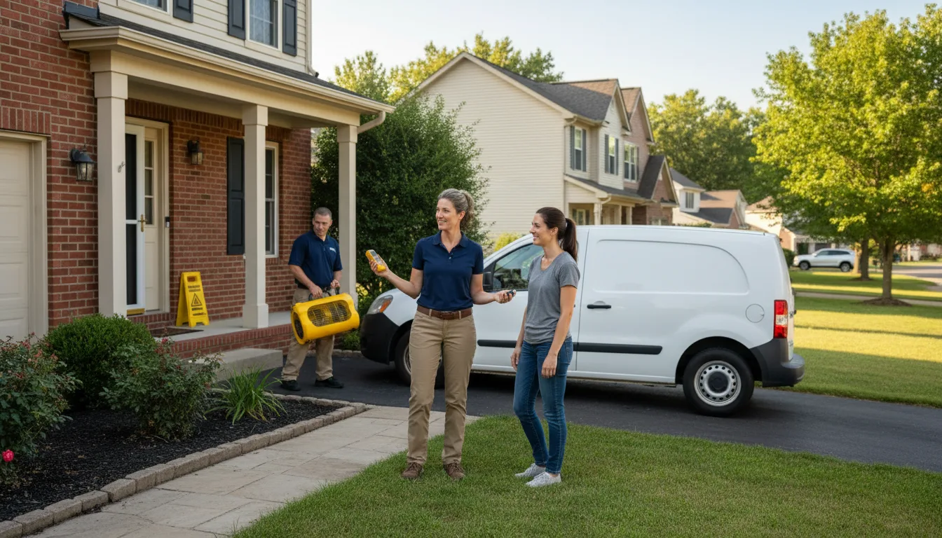 Water restoration image for Dehumidification And Cleanup Services in Alamo, IN